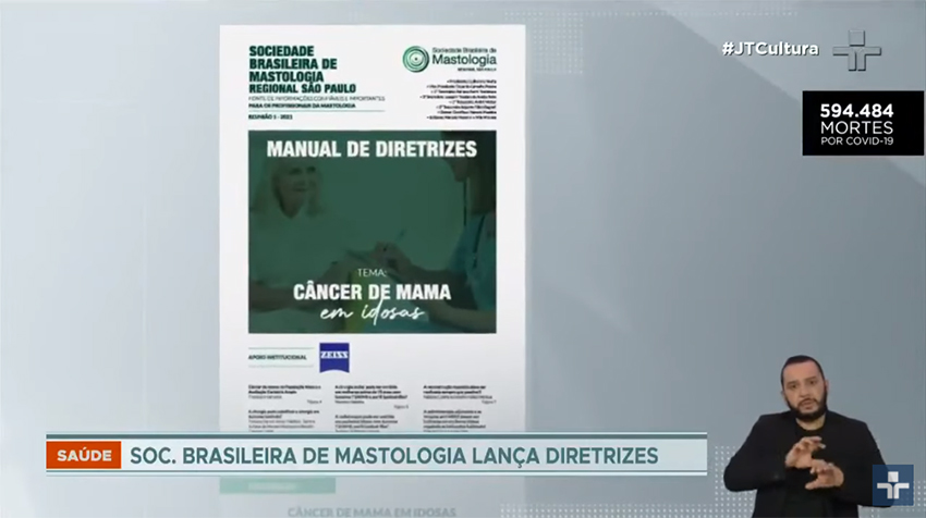 Câncer de mama deve ser tratado depois dos 70 anos, afirma Sociedade Brasileira de Mastologia
